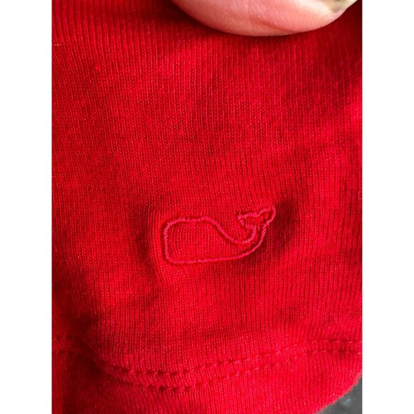 Vineyard Vines Red White Striped Classic Turtleneck Sweater S Pima Cotton/Modal - Picture 11 of 13